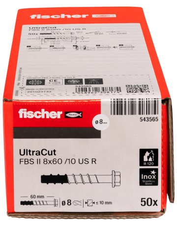 Bild Betonschraube ULTRACUT FBS II 8x60 10/- US R - fischer-4