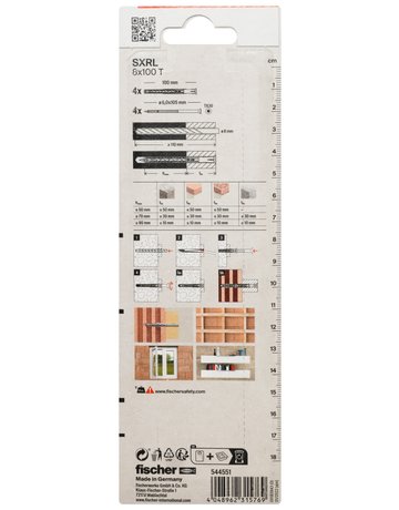 Bild Langschaftdübel SXRL 8x100,mSenkkopfschraube,VE 4 - fischer-2