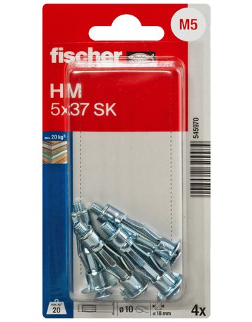 Bild Hohlraumdübel (Metall) HM 5 x 37 - fischer-1