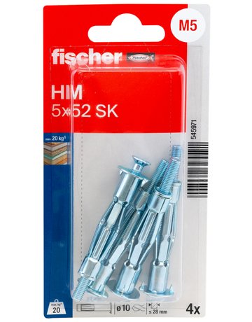 Bild Hohlraumdübel (Metall) HM 5 x 52 - fischer-1