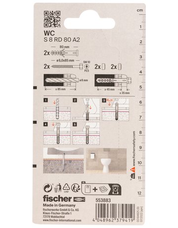 Bild M-Set WC-Befestigung K - fischer-2