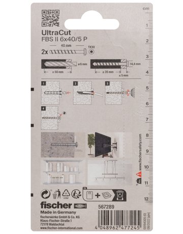 Bild UltraCut FBS II 6x40/5 P K (2) galvanisch verzinkt - fischer-2
