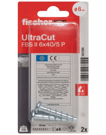 Bild UltraCut FBS II 6x40/5 P K (2) galvanisch verzinkt - fischer-1