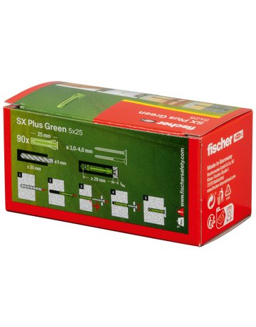Bild Dübel SX Plus Green 5x25 - fischer-2