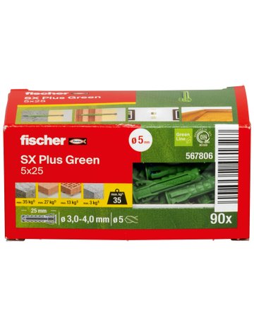 Bild Dübel SX Plus Green 5x25 - fischer-3