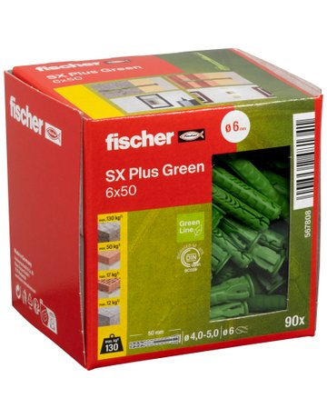 Bild Dübel SX Plus Green 6x50 - fischer-1