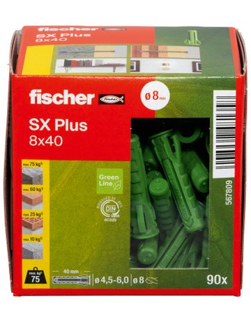 Bild Dübel SX Plus Green 8x40 - fischer-2