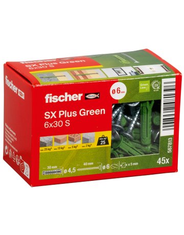 Bild Dübel SX Plus Green 6x30 S - fischer-1