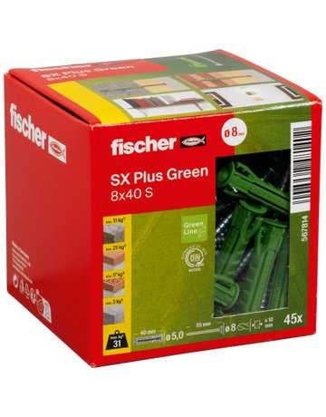 Bild Dübel SX Plus Green 8x40 S - fischer-1