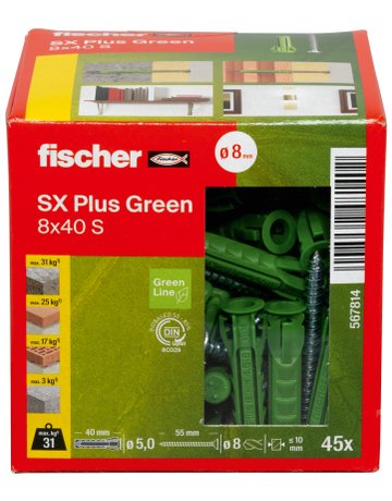 Bild Dübel SX Plus Green 8x40 S - fischer-3