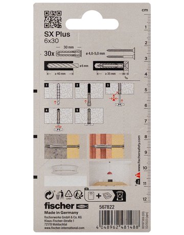 Bild Dübel SX Plus 6x30 K (30) - fischer-2