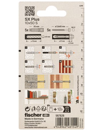 Bild Dübel SX Plus 10x50 S K (5) - fischer-2