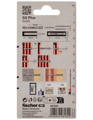 Bild Dübel SX Plus 6x50 K (10) - fischer-1