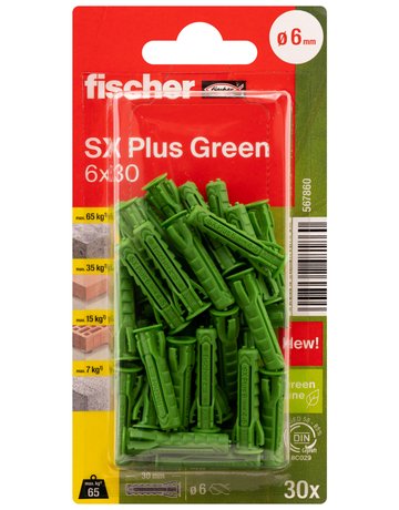 Bild Dübel SX Plus Green 6x30 K (30) - fischer-1