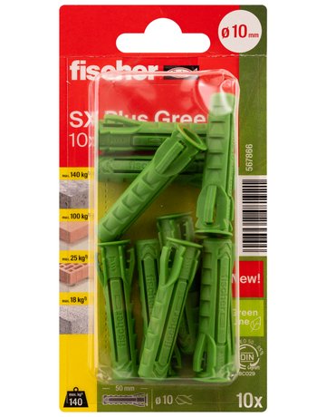 Bild Dübel SX Plus Green 10x50 K (10) - fischer-1