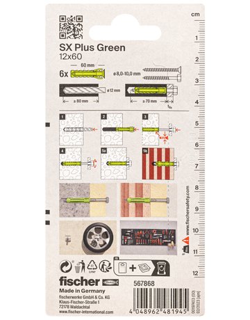 Bild Dübel SX Plus Green 12x60 K (6) - fischer-2