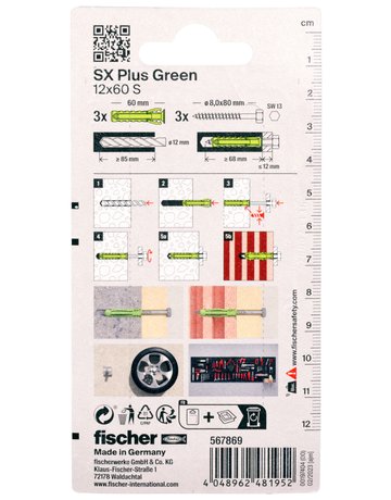 Bild Dübel SX Plus Green 12x60 S K (3) - fischer-2