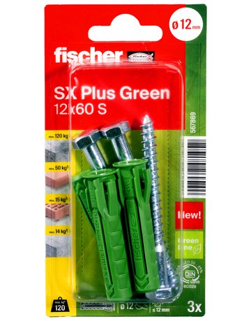 Bild Dübel SX Plus Green 12x60 S K (3) - fischer-1