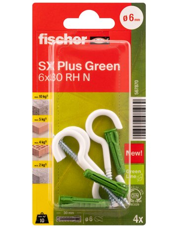 Bild Dübel SX Plus Green 6x30 RH N K (4) - fischer-1