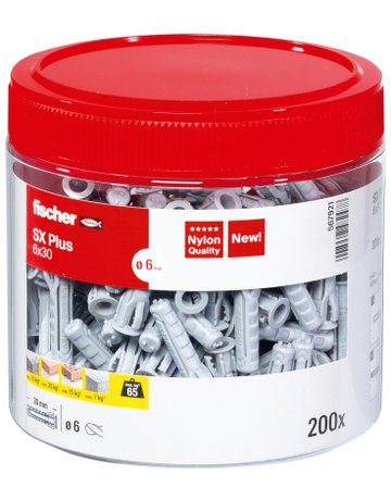 Bild Dübel SX Plus 6x30 Dose (200) - fischer-1