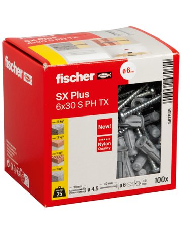 Bild Dübel SX Plus 6x30 S PH TX - fischer-1