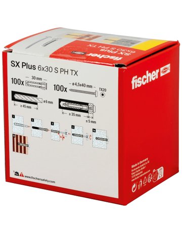Bild Dübel SX Plus 6x30 S PH TX - fischer-2