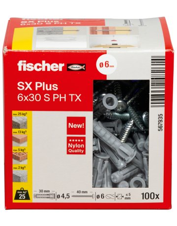 Bild Dübel SX Plus 6x30 S PH TX - fischer-3