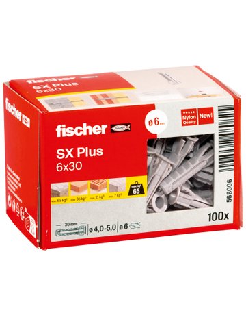 Bild Spreizdübel SX Plus 6x30 Kunststoff, Ø 6 mm, Länge 30mm - fischer-1
