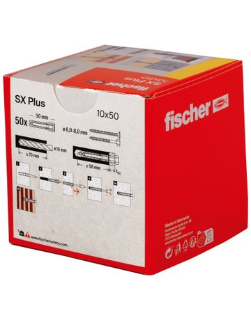 Bild Spreizdübel SX Plus 10x50 Kunststoff, Ø 10 mm, Länge 50mm - fischer-2