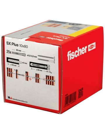 Bild Spreizdübel SX Plus 10x80 Kunststoff, Ø 10 mm, Länge 80mm - fischer-2