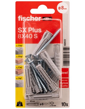 Bild Dübel SX Plus 8x40 S K (10) - fischer-1