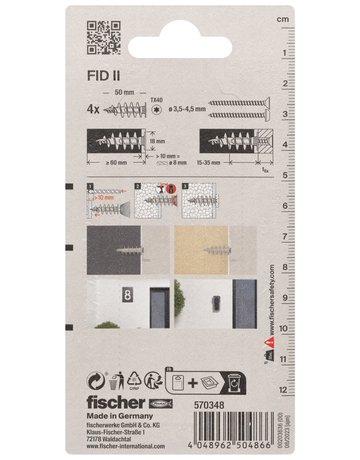 Bild Dämmstoffdübel FID II Kunststoff,50mm,TX40,VE 4 - fischer-2