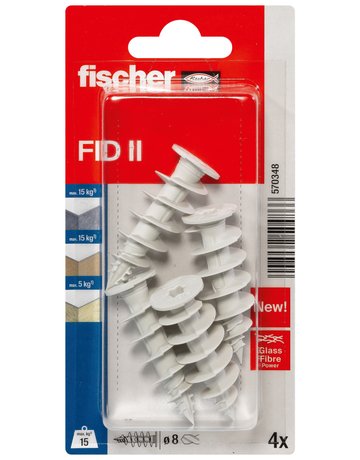 Bild Dämmstoffdübel FID II Kunststoff,50mm,TX40,VE 4 - fischer-1