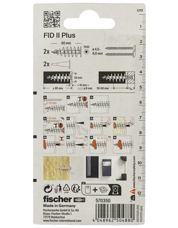 Bild Dämmstoffdübel FID II Plus Kunststoff,80mm,TX40,VE2 - fischer-2