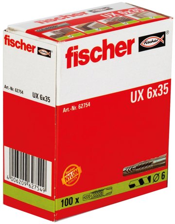Bild Universaldübel UX 6x35 ohne Rand - fischer-1
