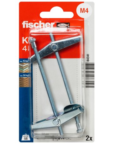 Bild Kippdübel KD4 M4x100,VE 2 - fischer-1