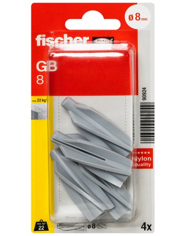 Bild Gasbetondübel GB 8 Kunststoff,Ø8x50mm, VE 4 - fischer-1