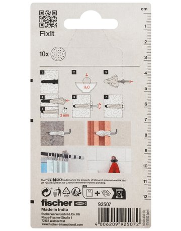 Bild Reparaturvlies Fixit Pads Karte mit 10 Pads - fischer-1