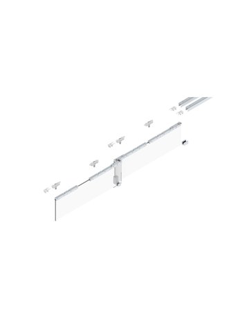 Bild MK-L 80 G130 Schiebegrt. EV1 eloxiert 2-flg. b.80 kg Glas 3000mm - HELM-0