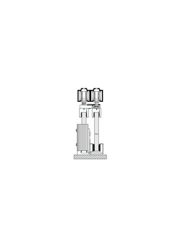 Bild MK-L 80 G130 Schiebegrt. EV1 eloxiert 2-flg. b.80 kg Glas 3000mm - HELM-1