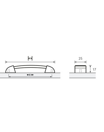 Bild MB-Griff,B25x128mm,H17mm Agliano 9113454,Leder braun - Hettich-8