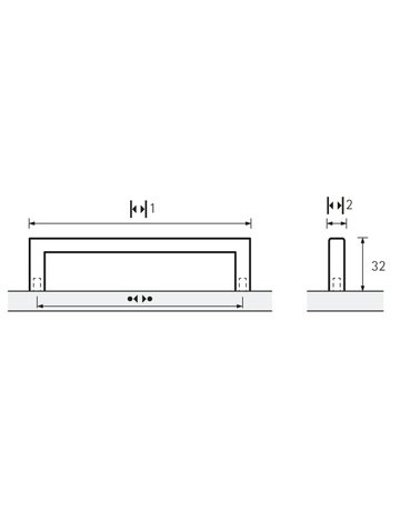 Bild MB-Griff,B10x192mm,H32mm,Edelstahl Anzio 9204175,Edelstahl,edelstahl geb. - Hettich-8