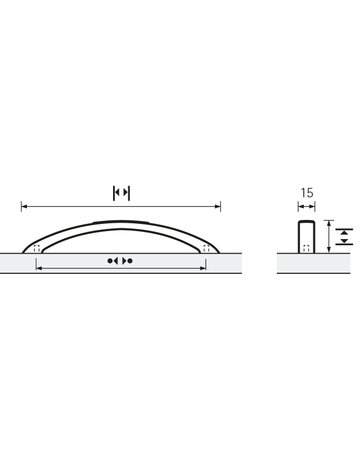 Bild MB-Segmentbogengriff,B15x96mm,H32mm,Zink Bracara 9112631,zinnoptik - Hettich-8