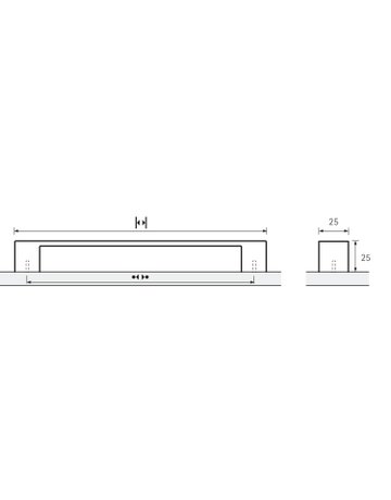 Bild MB-Griff,B25x192mm,H27mm,Zink Cheam 9113212,edelstahloptik geb. - Hettich-8