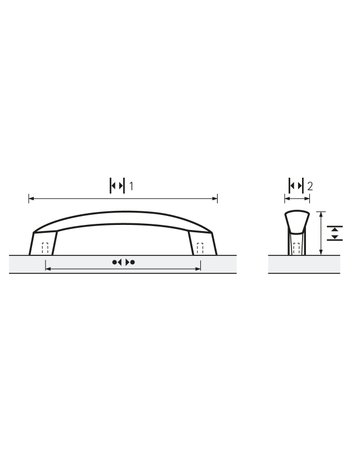 Bild MB-Griff,B16x96mm,H28mm,Zink Dinia 9070754 MC - Hettich-8