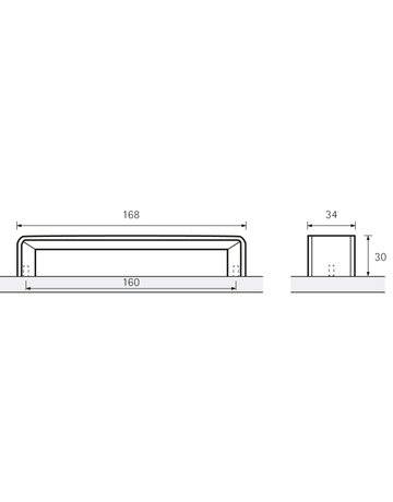 Bild MB-Griff,B34x160mm,H30mm,Leder Dublina 9113509,dunkelbraun - Hettich-8