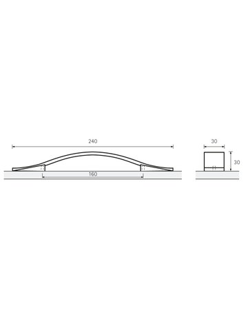 Bild MB-Griff,B30x160mm,H30mm,Zink Felina 9113373 gl. verchromt - Hettich-8