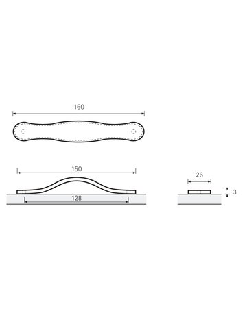 Bild MB-Griff,B26x128mm,H3mm,Leder Gela 9113645,hellbraun - Hettich-8