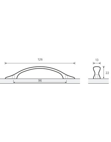 Bild MB-Griff,B13x96mm,H22mm,Zink Haida 9113227,messingoptik antik geb. - Hettich-8