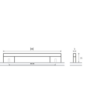Bild MB-Griff,B9x320mm,H35mm,Aluminium Imperia 9995587,edelstahloptik geb. - Hettich-8